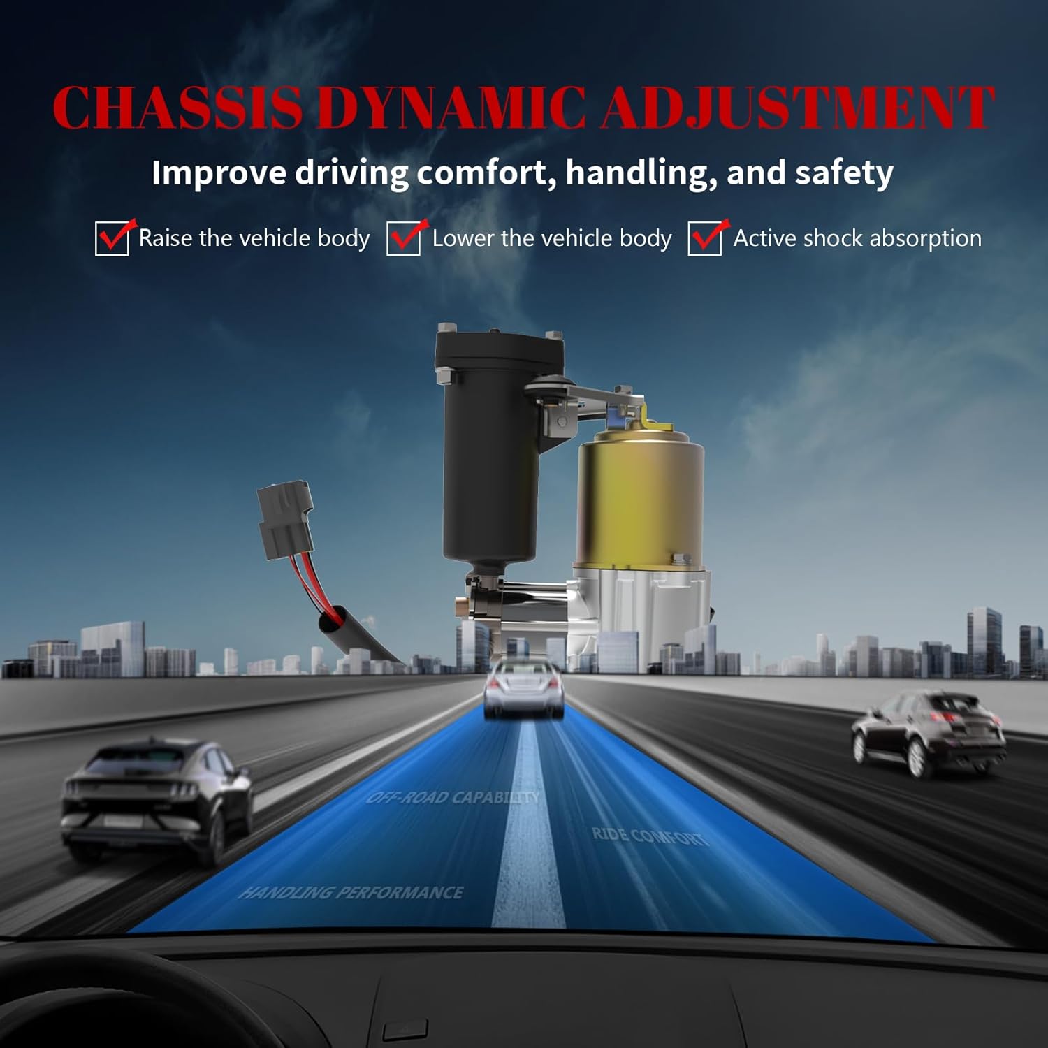 Air Suspension Compressor for Air Ride Pump for Toyota Land Cruiser 2002-2009/ 4Runner 2003-2009 V8 4.7L, for Lexus Gx470 2003-2009 V8 4.7L Gx460 2010-2016 4.6L V8 Parts# 4891060020 with dryer