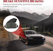 Ceramic Disc Brake Pads Set Front and Rear Replacement for Honda Cr-V 2017 2018 2019 2023, for Honda CR-V 2020 2021 2022 Gas Engine