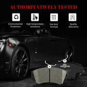 Front and Rear Ceramic Disc Brake Pads Set Replacement for Dodge Neon 2003-2005, for Chrysler Pt Cruiser 2001 2002 2003 2004 2005 2006 2007 2008 2009 2010