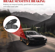 Front and Rear Ceramic Disc Brake Pads Set Replacement for Nissan Altima 2013 2014 2015 2016 2017 2018 2018 2019 2020 2021 2022, for Leaf 2014-2017