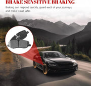 Ceramic Disc Brake Pads Set Front and Rear Replacement for Land Rover LR3 2005-2009/ Rover Range Rover 2006 2007 2008 2009 V8 4.4L/ Rover Range Rover Sport 2006-2009 V8 4.4L