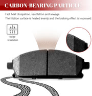 Front and Rear Ceramic Disc Brake Pads Set Replacement for Acura Mdx 2003 2004 2005 2006