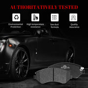 Ceramic Disc Brake Pads Set Front and Rear Replacement for Jeep Liberty 2003 2004 2005 2006 2007