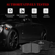 Ceramic Disc Brake Pads Set Front and Rear Replacement for Hyundai Accent 2011