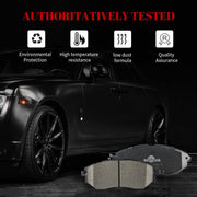 Ceramic Disc Brake Pads Set Front and Rear Replacement for Subaru B9 Tribeca 2006-2007/ Tribeca 2008 2009 2010 2011 2012 2013 2014/ Forester 2014 2015 2016 2017 2018/ Legacy Outback 2010-2014