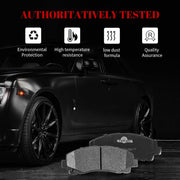 Front and Rear Ceramic Disc Brake Pads Set Replacement for Nissan Altima 2013 2014 2015 2016 2017 2018 2018 2019 2020 2021 2022, for Leaf 2014-2017