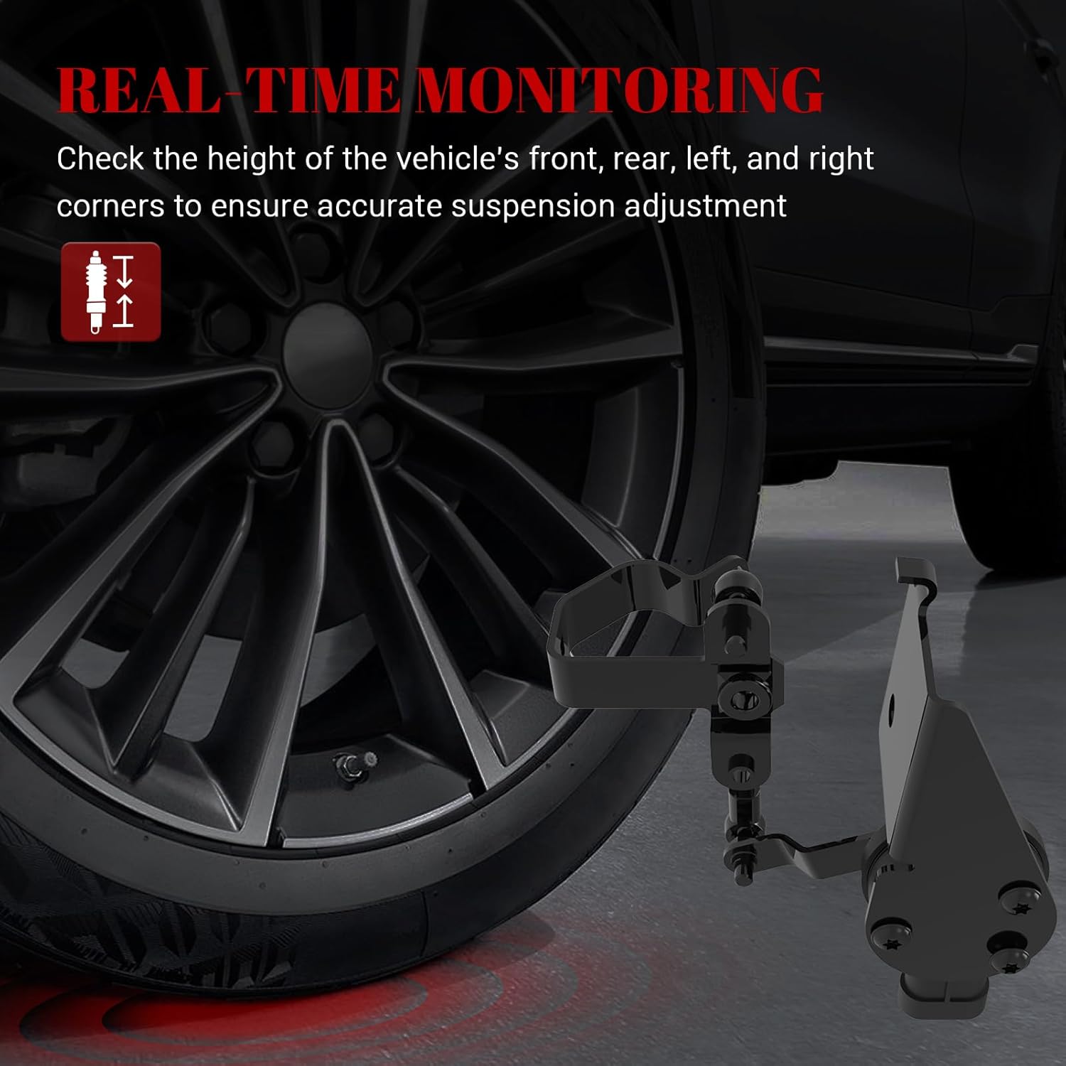 Air Suspension Rear Right Height Sensors, Ride Headlight Level Sensor for Cadillac Escalade ESV 2015-2020, for Chevy Silverado 1500 2015-2017/ Suburban Tahoe 2015-2020, for GMC Sierra 1500 Yukon XL
