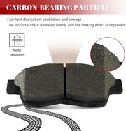 Front and Rear Ceramic Disc Brake Pads Set Replacement for Toyota Camry 1992 1993 1994 1995 1996 1997 1998 1999 L4 2.2L with Rear Disc Brakes
