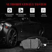 Front and Rear Ceramic Disc Brake Pads Set Replacement for Kia Optima 2013 2014 2015 2.4L/ Optima 2016 Hybrid Ex/Hybrid Lx/Hybrid Ex Premium/Hybrid (Electric Parking Brake)
