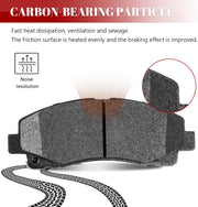 Front and Rear Ceramic Disc Brake Pads Set Replacement for Nissan Altima 2013 2014 2015 2016 2017 2018 2018 2019 2020 2021 2022, for Leaf 2014-2017