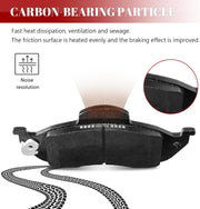 Front and Rear Ceramic Disc Brake Pads Set Replacement for Mercedes Benz Ml320 1998 1999 2000 2001 2002 2003 /Ml350 2003 2004 2005 / Ml430 1999 Built After 11/98