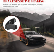 Front and Rear Ceramic Disc Brake Pads Set Replacement for Hyundai Tiburon 2003, Tiburon Base 2004,Tiburon Gs/Se 2005-2006, Tiburon 2.0L 2007, Tiburon 2.0L/2.7L 2008