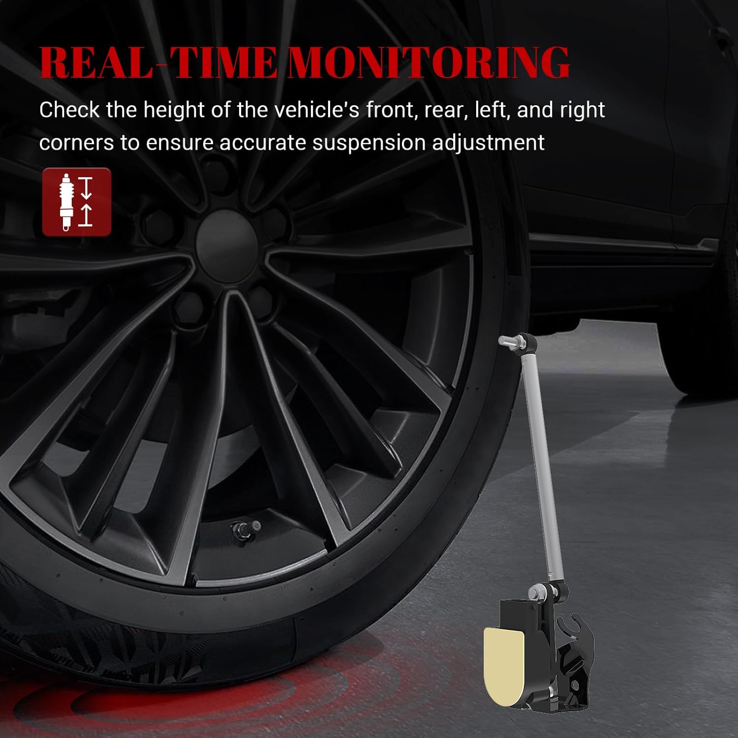 Air Suspension Rear Right Height Sensors, Ride Headlight Level Sensor for Porsche Panamera 2010 2011 2012 2013 2014 2015 2016 Parts# RH-3716