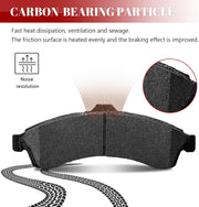 Front and Rear Ceramic Disc Brake Pads Set Replacement for Buick Rainier,for Gmc Envoy Xl/Xuv, for Isuzu Ascender, for Oldsmobile Bravada, Saab 9-7X, Chevy Ssr Trailblazer Ext