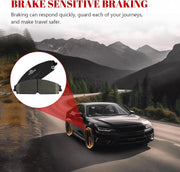 Ceramic Disc Brake Pads Set Front and Rear Replacement for Dodge Avenger 2013-2014,for Caliber 2008-2009 Srt-4,for Chrysler 200 2013 Brake Code Br1/Brg/Br3