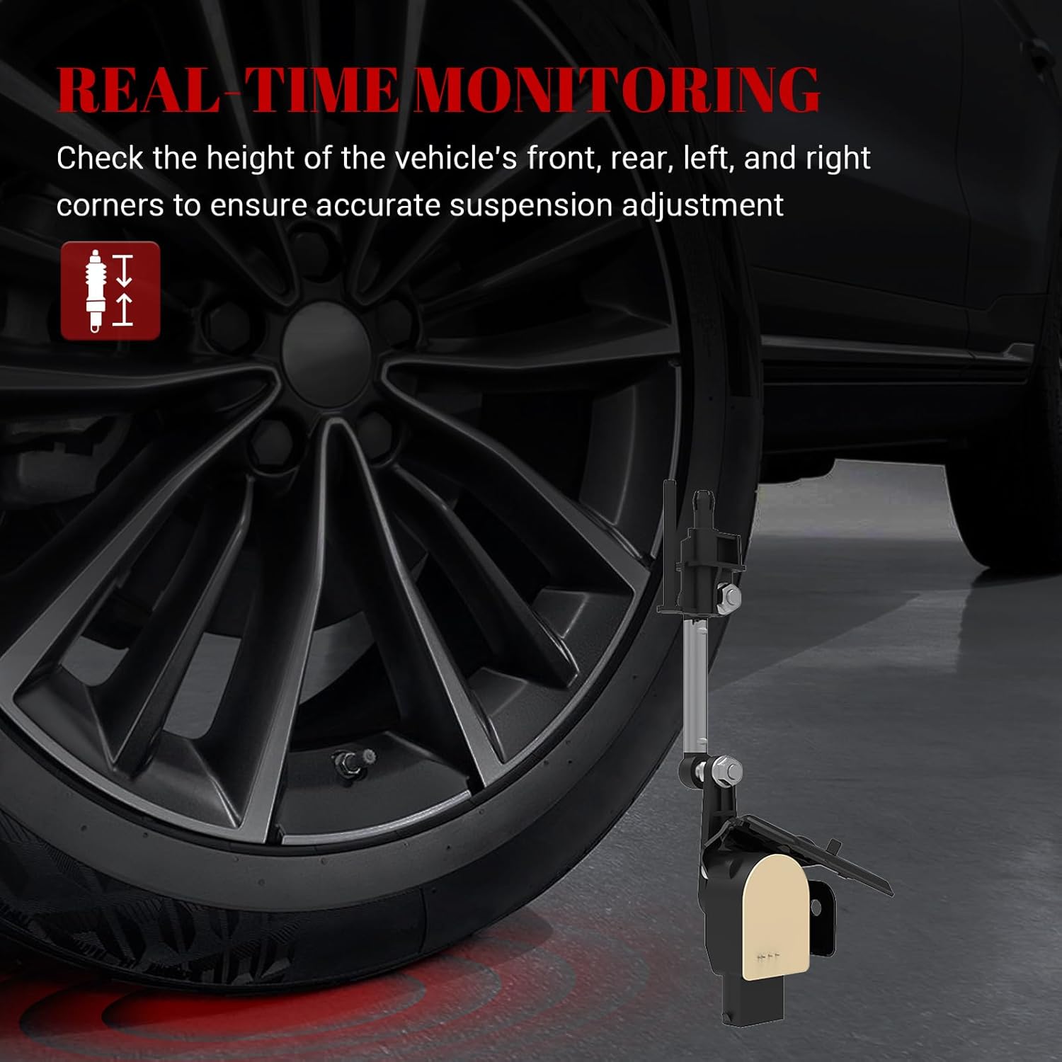 Air Suspension Front Left Height Sensors, Ride Headlight Level Sensor for Porsche Panamera 2010 2011 2012 2013 2014 2015 2016 Parts# RH-3715