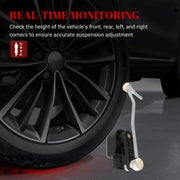 Air Suspension Front Right Height Sensors, Ride Headlight Level Sensor for Audi A8 Quattro 2004 2005 2006 2007 2008 2009 2010/ S8 2007-2010 Parts# 4E0941286G