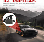 Front and Rear Ceramic Disc Brake Pads Set Replacement for Ford Fusion 2013-2020, Police Responder Hybrid/SSV Plug-In Hybrid 2019-2020, for Lincoln Mkz 2013 2014 2015 2016 2017 2018 2019 2020