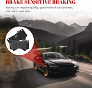 Front and Rear Ceramic Disc Brake Pads Set for Lexus Lx570 2008-2021, for Toyota Tundra 2007-2021 Land Cruiser/Sequoia 2008 2009 2010 2011 2012 013 2014 2015 2016 2017 2018 2019 2020 2021