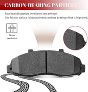 Ceramic Disc Brake Pads Set Front and Rear Replacement for Ford F-150 1999 2000 2001 2002 2003, for Lincoln Blackwood 2002