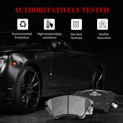 Ceramic Disc Brake Pads Set Front and Rear Replacement for Chevry Camaro 2010 2011 2012 2013 2014 2015 V6 3.6L