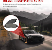 Ceramic Disc Brake Pads Set Front and Rear for Acura Mdx 2014 - 2016, for Honda Pilot 2016-2021/ Ridgeline 2017 - 2020