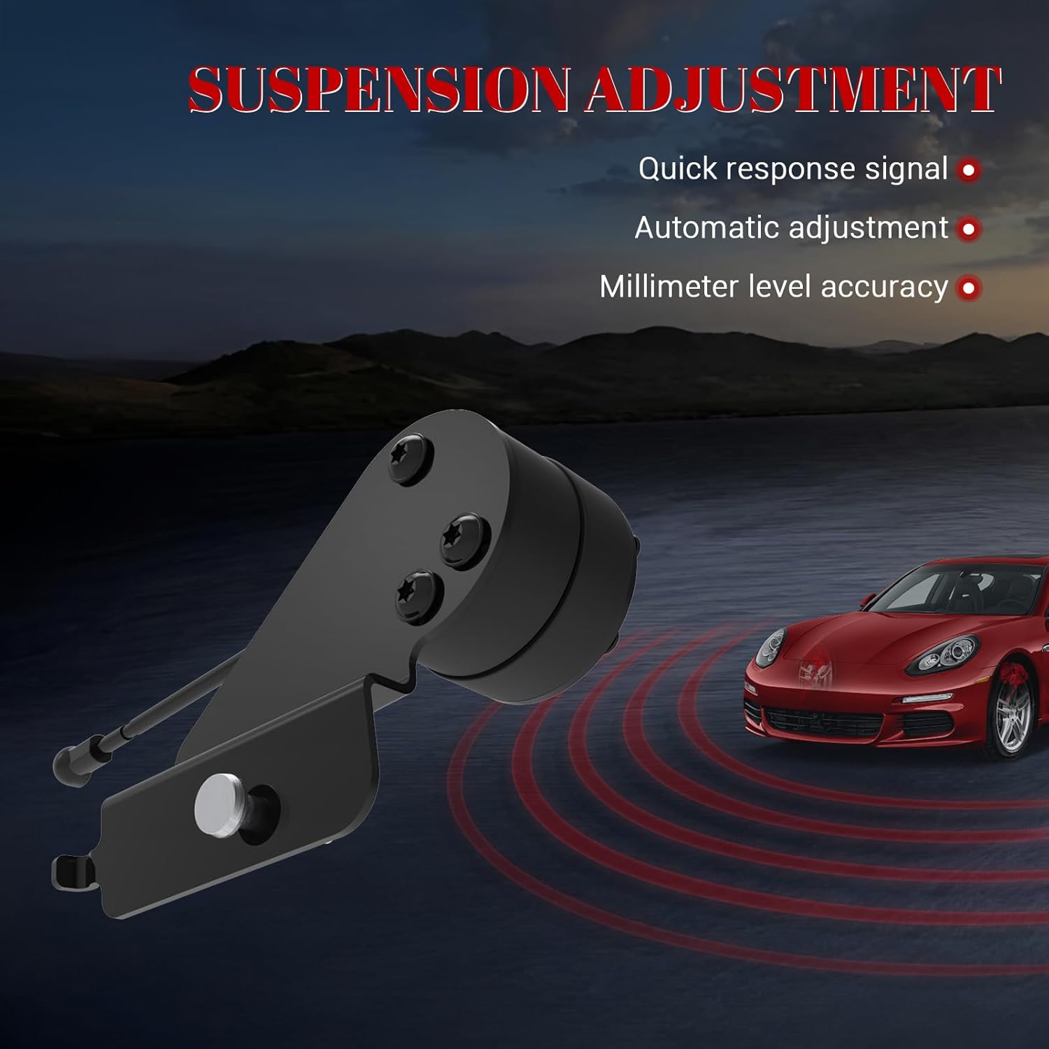 Air Suspension Rear Height Sensors, Ride Headlight Level Sensor V8 4.6L for Buick Lucerne 2006-2011, for Cadillac DTS 2006 2007 2008 2009 2010 2011 Parts# 926-793