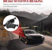 Front and Rear Ceramic Disc Brake Pads Set Replacement for Chrysler Town & Country 2001 2002 2003 2004 2005 2006 2007,for Dodge Grand Caravan 2001-2007