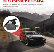 Front and Rear Ceramic Disc Brake Pads Set Replacement for VOLVO S80 1999 2020-2006 /V70 2001-2007 /S60 2001 2002 2003 2004 2005 2006 2007 2008 2009