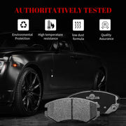 Front and Rear Ceramic Disc Brake Pads Set Replacement for Hyundai Tiburon 2003, Tiburon Base 2004,Tiburon Gs/Se 2005-2006, Tiburon 2.0L 2007, Tiburon 2.0L/2.7L 2008