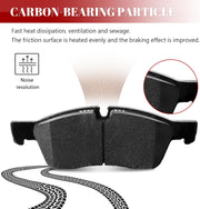 Front and Rear Ceramic Disc Brake Pads Set Replacement for 2013 Jx35 2014 2015 2016 2017 2018 2019 Qx60 2015-2020 Mura-no 2013-2019 Pathfinder