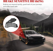 Front and Rear Ceramic Disc Brake Pads Set Replacement for 2010-2011 Ford F-150