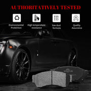 Ceramic Disc Brake Pads Set Front and Rear Replacement for Ford Fusion 2006-2012, for Lincoln Mkz 2007-2012/ Zephyr 2006, for Mercury Milan 2006-2011/6 2008 2009 2010 2012 2013