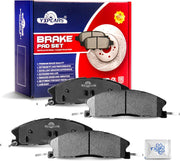 Ceramic Disc Brake Pads Set Front for Ford Police Interceptor Sedan Utility 2013-2019/ Special Service Police Sedan 2014-2017/ Taurus 2013 2014 2015 2016 2017 2018 2019 Sho, for Lincoln Mks 2013-2016
