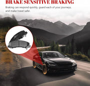 Front and Rear Ceramic Disc Brake Pads Set Replacement for 2006 2007 2008 2009 2010 Chevy Impala 2006-2007 Monte Carlo 2008-2009 Bui-ck Allure Lacrosse