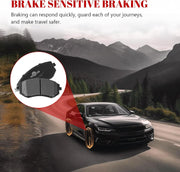 Front and Rear Ceramic Disc Brake Pads Set Replacement for Saab 9-2x Aero 2005-2006,for Subaru Forester 2004 2005 2006 2007 2008, for Subaru Impreza Wrx 2004-2005 Excluding Sti