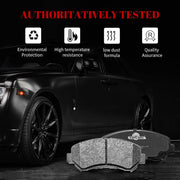 Front and Rear Ceramic Disc Brake Pads Set Replacement for Nissan Rogue 2008-2013 X-Trail 2008-2012 Maxima 2009 2010 2011 2012 2013 2014 2015 2016 2017 2018 2019 2020 2021 2022