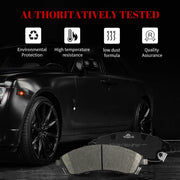 Front and Rear Ceramic Disc Brake Pads Set Replacement for Cadillac CTS 2006-2007 STS 2005-2008 SRX 2004-2009