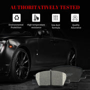 Ceramic Disc Brake Pads Set Front and Rear Replacement for Chevry Malibu 2016 2017 2018 2019 2020 With Manual Parking Brake