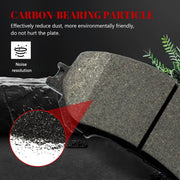 Front and Rear Ceramic Disc Brake Pads Set for Nissan Rogue S, Sl, Sv with 2.5L Gas 2018-2019/ Rogue 2 Row Seating 2014 2015 2016 2017/ Rogue Sport Manual 2019/ Rogue Sport 2017-2018
