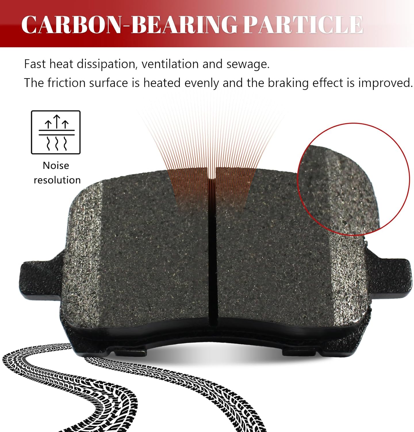 Front and Rear Ceramic Disc Brake Pads Set Replacement for Pontiac Solstice 2006-2009 Saturn Sky 2007 2008 2009 2010
