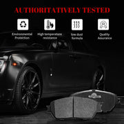 Front and Rear Ceramic Disc Brake Pads Set Replacement for Toyota Sienna 2004 2005 2006 2007 2008 2009 2010