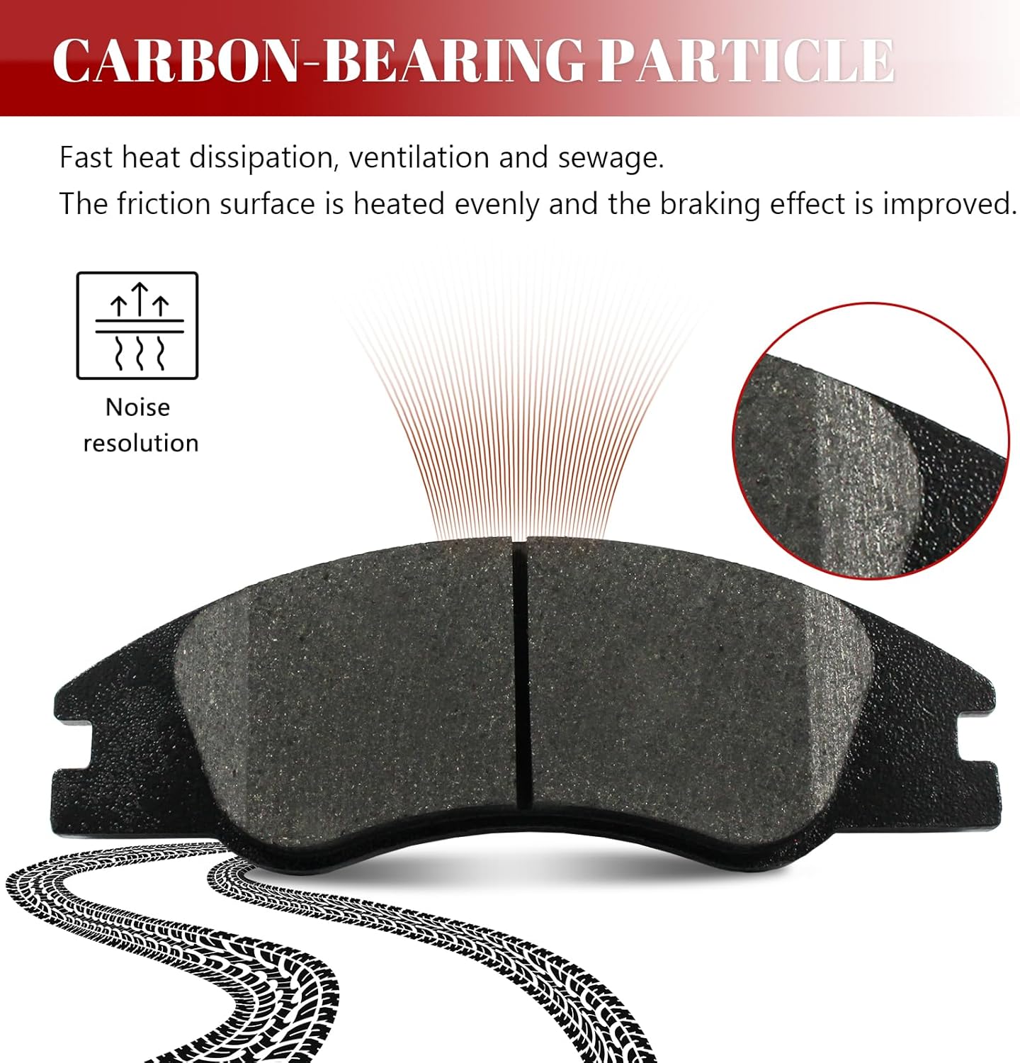Front and Rear Ceramic Disc Brake Pads Set Replacement for Kia Spectra/Spectra5 2005 2006 2007 2008 2009, Spectra 2.0L 2004