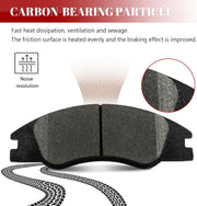 Front and Rear Ceramic Disc Brake Pads Set Replacement for Kia Spectra/Spectra5 2005 2006 2007 2008 2009, Spectra 2.0L 2004