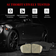 Ceramic Disc Brake Pads Set Front and Rear Replacement for Ford Fusion 2017 2018 2019 Sport, for Lincoln Continental 2017-2020/ Mkz 2017-2020 3.0L