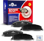 Ceramic Disc Brake Pads Set Rear Replacement for Dodge Ram 2500 3500 2009-2010, for Ram 1500 2012 8 Lug Tradesman, for Ram 2500 3500 2011 2012 2013 2014 2015 2016 2017 2018