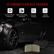 Ceramic Disc Brake Pads Set Front and Rear Replacement for Chevy Camaro 2016-2018 2.0L 3.6L / Camaro 2019 w/Rpo Code J55, Heavy Duty Brakes w/ 345.0 mm-Sport; Hd Antilock Brakes