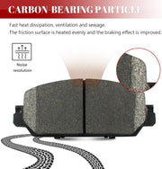 Ceramic Disc Brake Pads Set Front and Rear Replacement for Honda Cr-V 2017 2018 2019 2023, for Honda CR-V 2020 2021 2022 Gas Engine