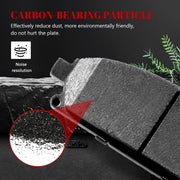 Ceramic Disc Brake Pads Set Front and Rear Replacement for Nissan Quest 2004 2005 2006 2007 2008 2009 2011 2012 2013 2014 2015 2016 2017/ X-Trail 2005-2006
