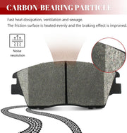 Ceramic Disc Brake Pads Set Front and Rear for Hyundai Elantra 2017 - 2020 1.6L